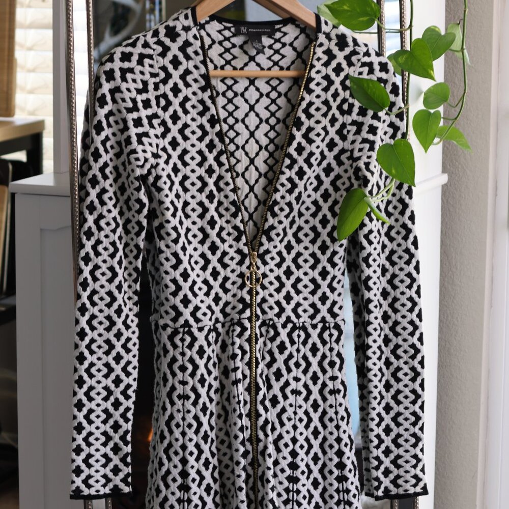 INC Zip-Up Sweater Dress (Sz S)